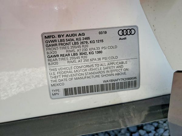2019 AUDI Q5 quattro Premium Plus