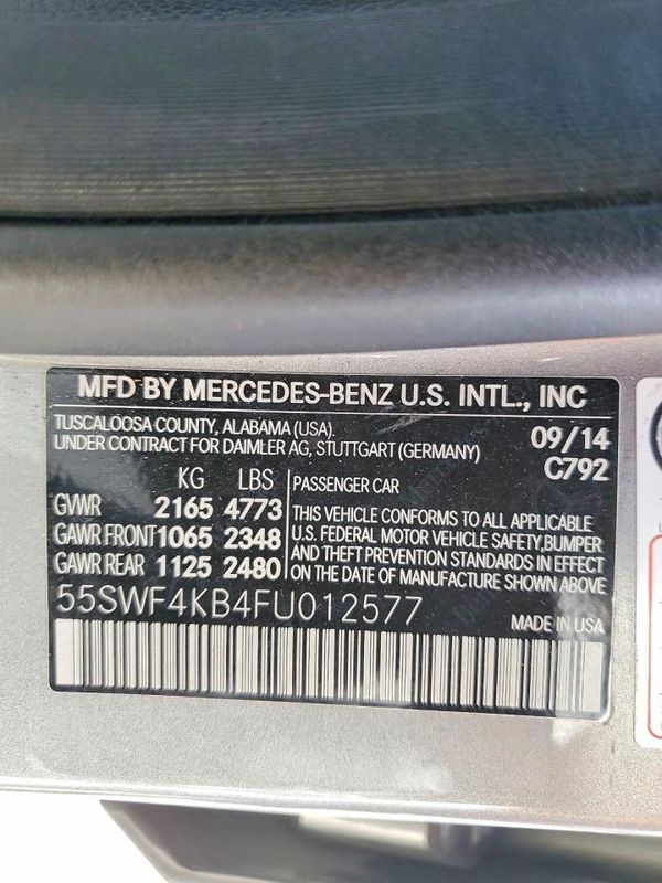 2015 MERCEDES-BENZ C 4-MATIC