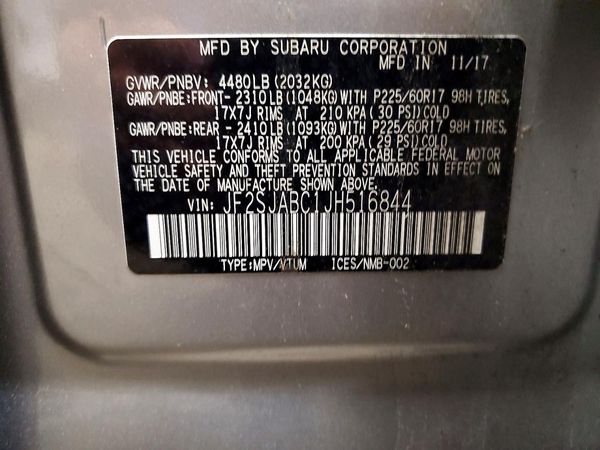 2018 SUBARU FORESTER Base P