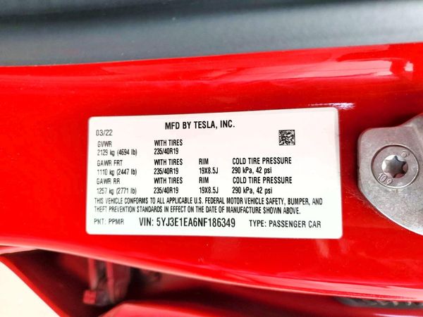 2022 TESLA MODEL 3