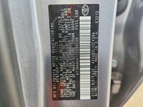 2026 TOYOTA CAMRY — VINS