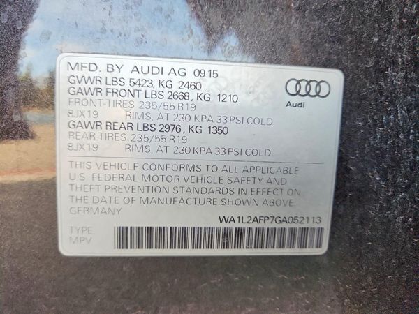 2016 AUDI Q5 quattro Premium Plus