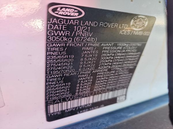 2022 LAND ROVER RANGE ROVER SPORT HST