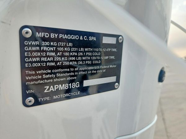 2022 VESPA ALL OTHER