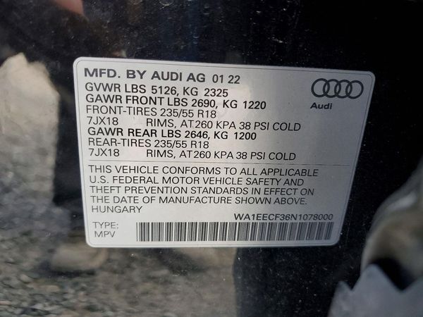 2022 AUDI Q3