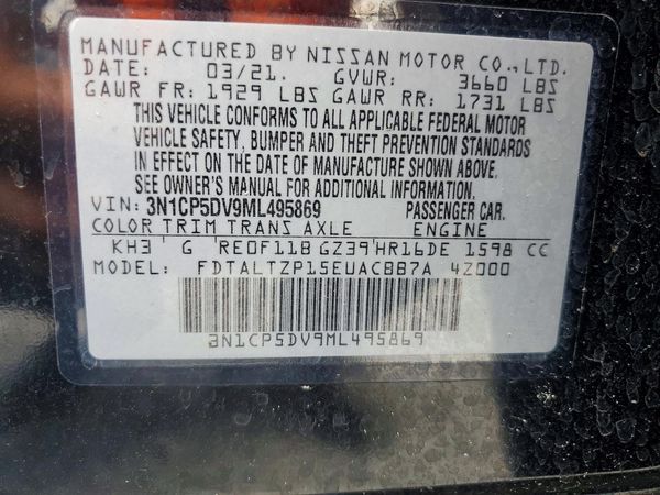 2021 NISSAN KICKS SR