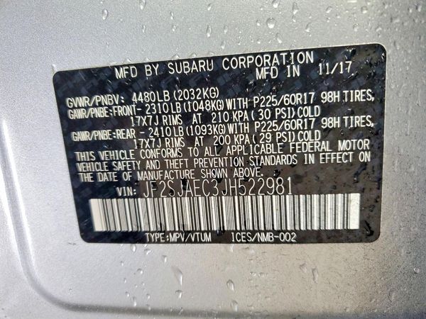 2018 SUBARU FORESTER Premium+CWP