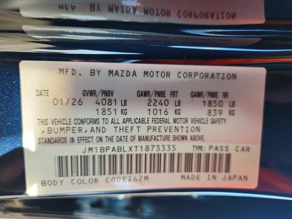 2026 MAZDA 3 Select Sport