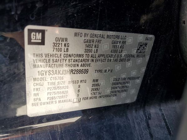 2017 CADILLAC ESCALADE