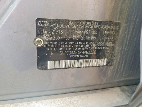 2017 HYUNDAI SONATA