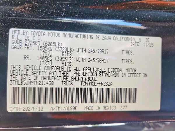 2026 TOYOTA TACOMA