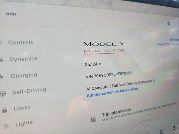 2023 TESLA MODEL Y — ODOM