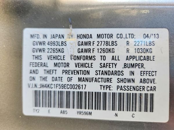 2014 ACURA RLX Tech — VINS