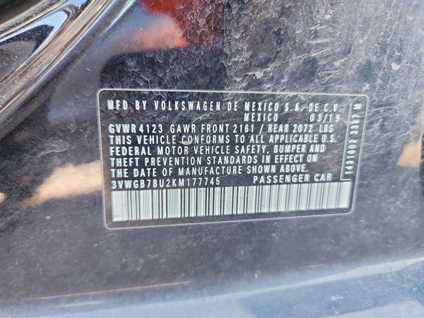 2019 VOLKSWAGEN JETTA