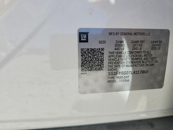 2020 CHEVROLET BOLT EV LT
