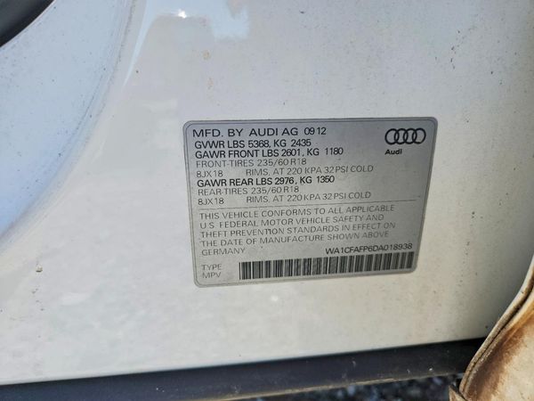 2013 AUDI Q5 Premium Hybrid