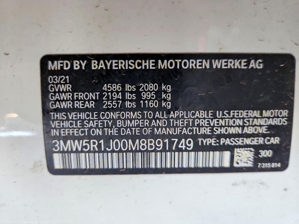 2021 BMW 330I