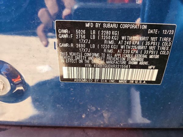 2024 SUBARU OUTBACK