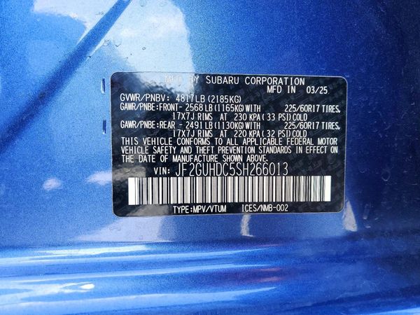 2025 SUBARU CROSSTREK