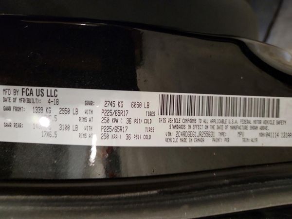 2018 DODGE GRAND CARAVAN