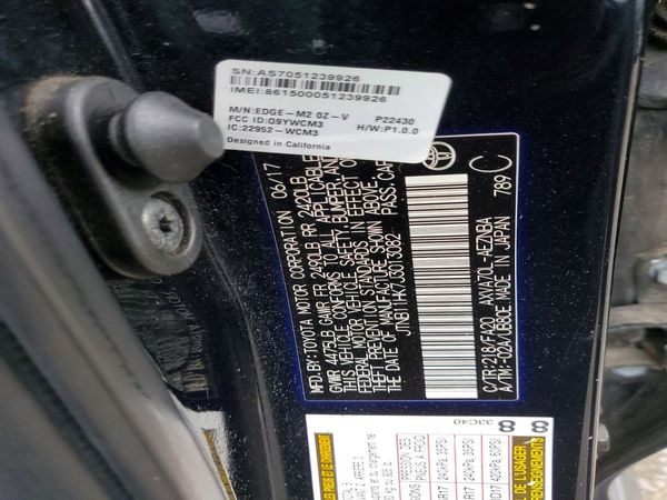 2018 TOYOTA CAMRY LE/SE/XLE/XSE