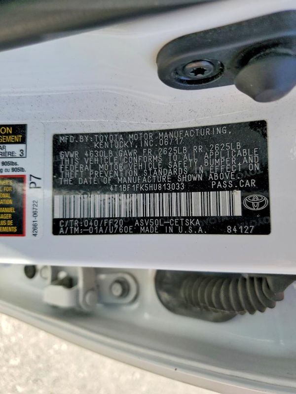 2017 TOYOTA CAMRY LE/SE/XLE/XSE