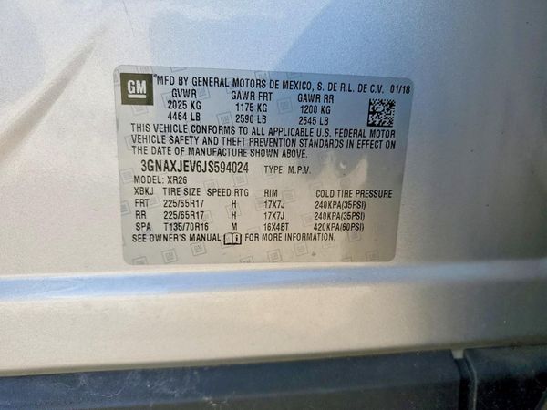 2018 CHEVROLET EQUINOX LT (1LT)