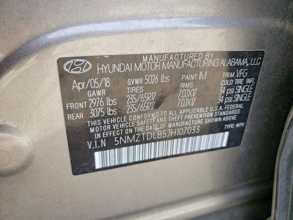 2018 HYUNDAI SANTA FE Sport Base