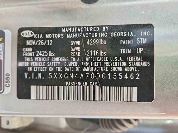 2013 KIA OPTIMA EX
