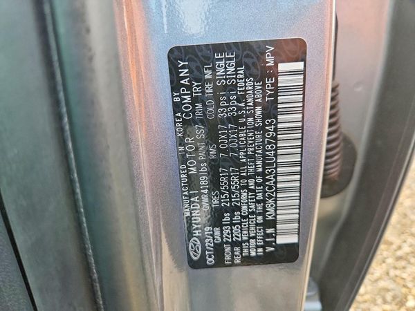 2020 HYUNDAI KONA SEL