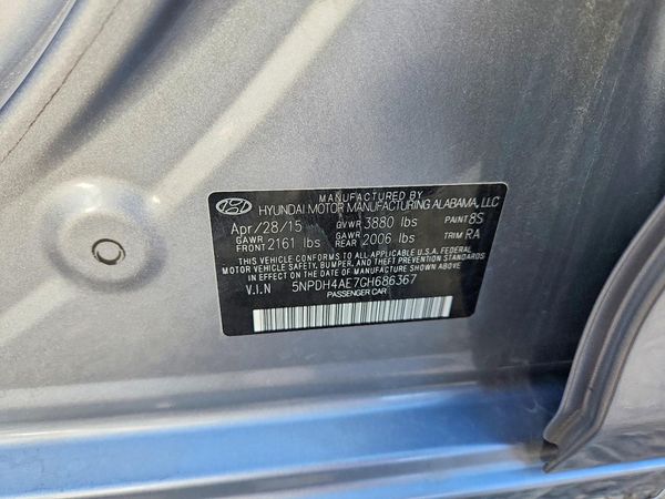 2016 HYUNDAI ELANTRA