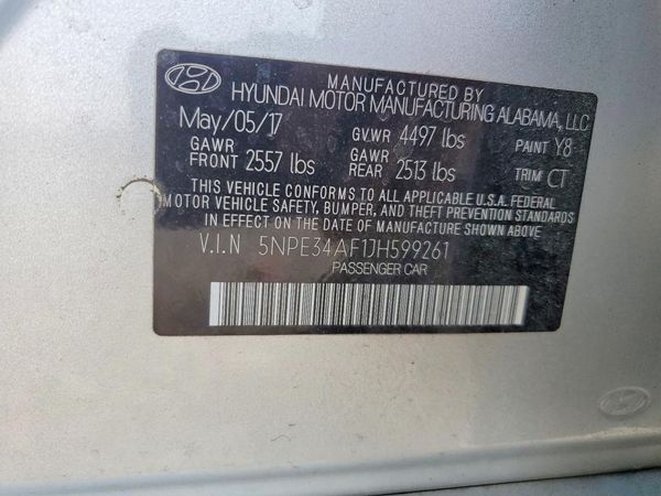 2018 HYUNDAI SONATA