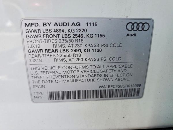 2016 AUDI Q3 quattro Premium Plus