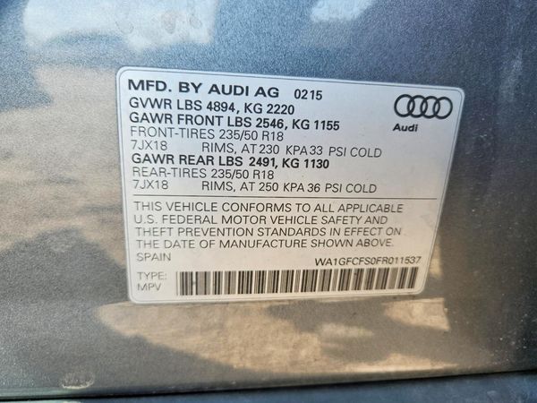 2015 AUDI Q3 quattro Prestige