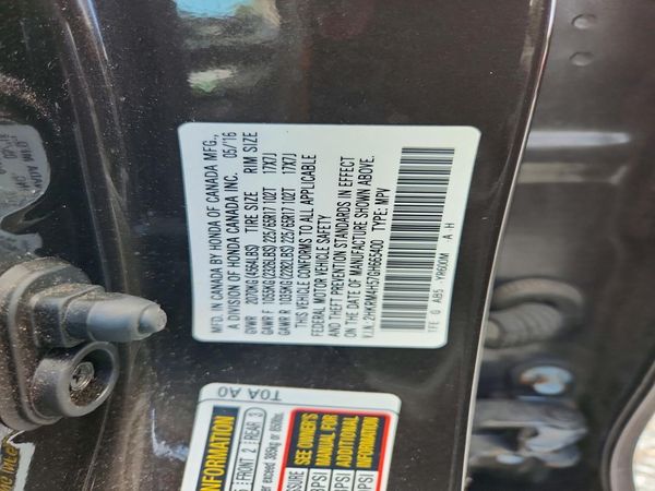 2016 HONDA CRV EX