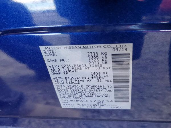 2020 NISSAN PATHFINDER