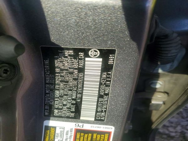 2017 TOYOTA CAMRY LE/SE/XLE/XSE