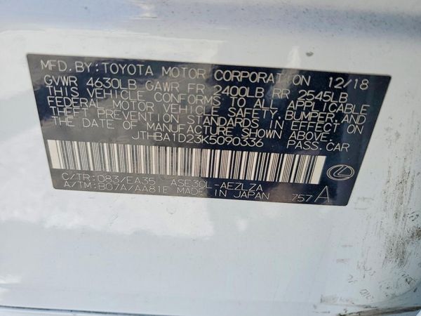 2019 LEXUS IS 300