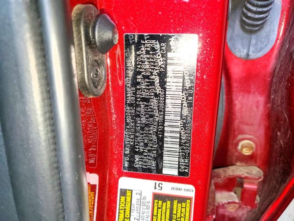 2018 TOYOTA CAMRY L/LE/SE/XLE