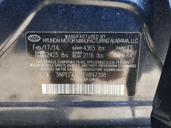 2014 HYUNDAI SONATA