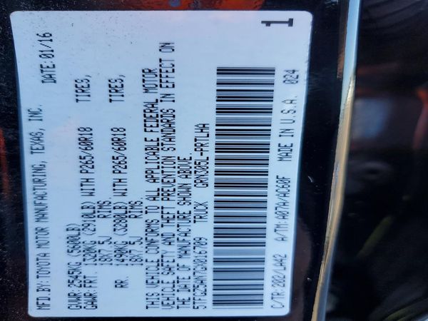 2016 TOYOTA TACOMA Limited
