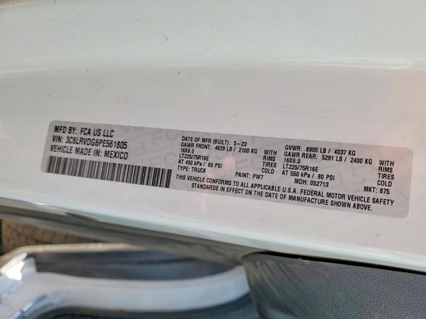 2023 RAM PROMASTER 2500 High Roof