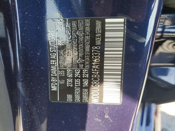 2015 MERCEDES-BENZ S S550