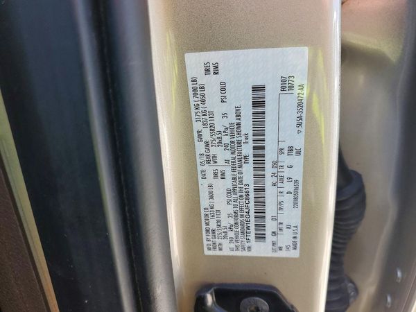 2018 FORD F150 — VINS