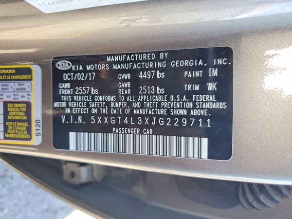 2018 KIA OPTIMA
