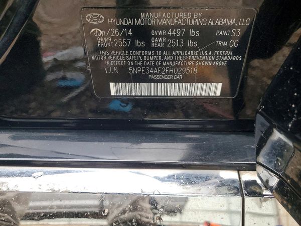 2015 HYUNDAI SONATA