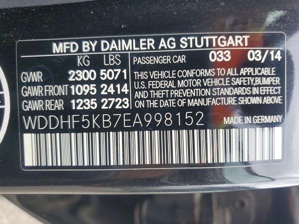 2014 MERCEDES-BENZ E E350