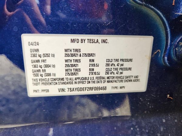 2024 TESLA MODEL Y