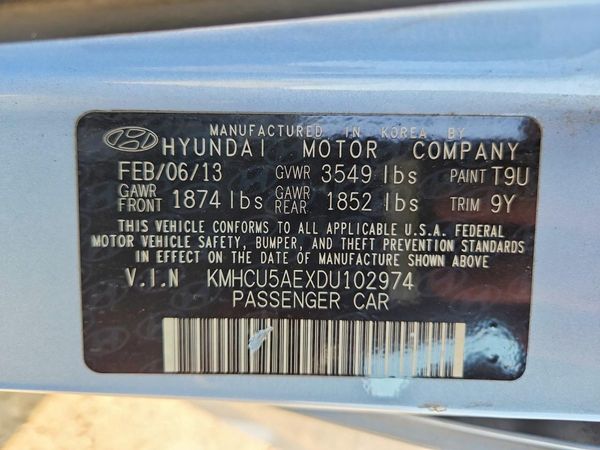 2013 HYUNDAI ACCENT