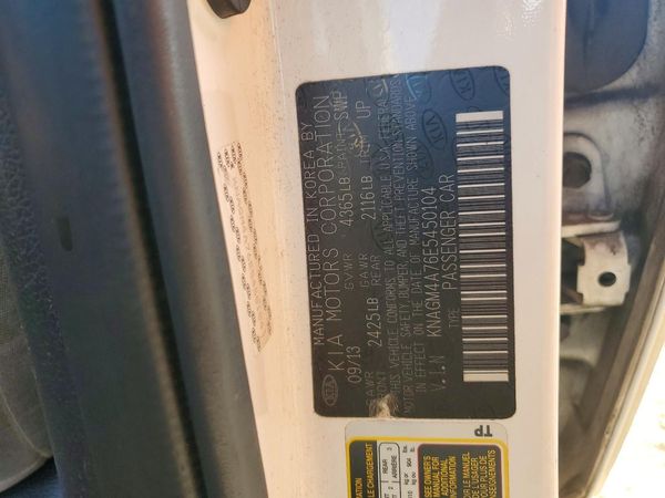 2014 KIA OPTIMA 2.4 LX STD/Conv